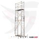 Aluminum scaffolding, height 5.54 meters, weight 80 kg, Turkish GAGSAN