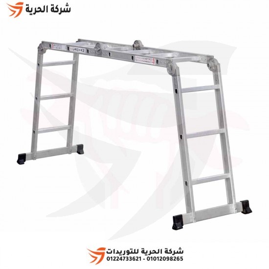 Three-position ladder, single or double, or scaffolding, 3.61 meters, 12 steps, Turkish GAGSAN