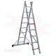 Multi-use two-link ladder, height 4.12 meters, 8 steps, Turkish GAGSAN