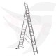Multi-use three-link ladder, height 9.70 meters, 14 steps, Turkish GAGSAN