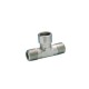 Italian male/female T connector, 3/8 inch, flli-ghiotto brand