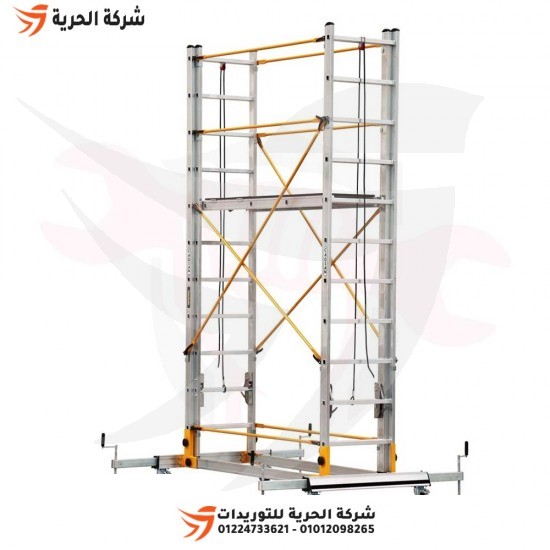 Aluminum scaffolding, height 5.54 meters, weight 80 kg, Turkish GAGSAN