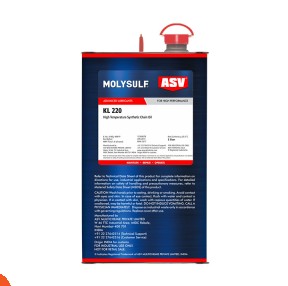 زيت جنازير تخليقى 225 درجة مئوية عبوة 5 لتر موديل KL 220 هندي ماركة MOLYSULF