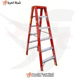 سلم مزدوج فايبر جلاس 1.70 متر 6 درجات PENGUIN إماراتي