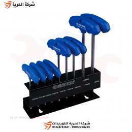 طقم مفاتيح آلن كي حرف T نجمة 9 قطع KINGTONY تايواني