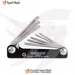 طقم مفاتيح آلن كي نجمة مطواة 8 قطع KINGTONY تايواني