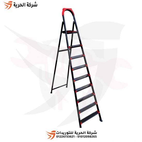 Double ladder with standing platform 2.27 m 8 step EUROSTEP