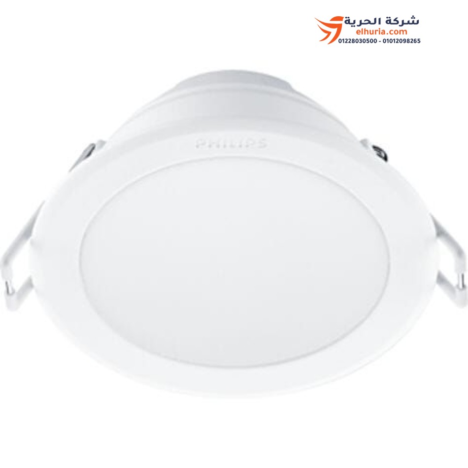 Round white spot panel spotlight inside Philips 59444 - 6W power - 80mm - 6500K
