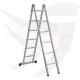 Ladder with two links, single or double, height 3.91 meters, 6 steps, Turkish GAGSAN