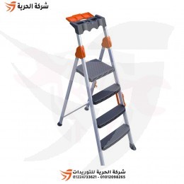 سلم مزدوج بمنصة وقوف 1.38 متر 3 درجة EUROSTEP