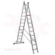 Multi-use two-link ladder, height 6.06 meters, 12 steps, Turkish GAGSAN