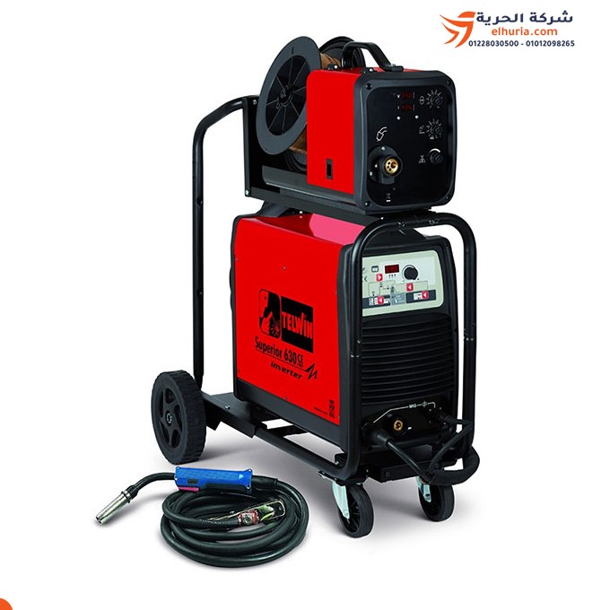 Telwin inverter welding machine, 3 phase, 600 amps - model TELWIN SUPERIOR 630CE-MIG/TIG/MMA/PLASMA