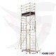 Trabattello in alluminio, altezza 5,54 metri, peso 113 kg, turco GAGSAN