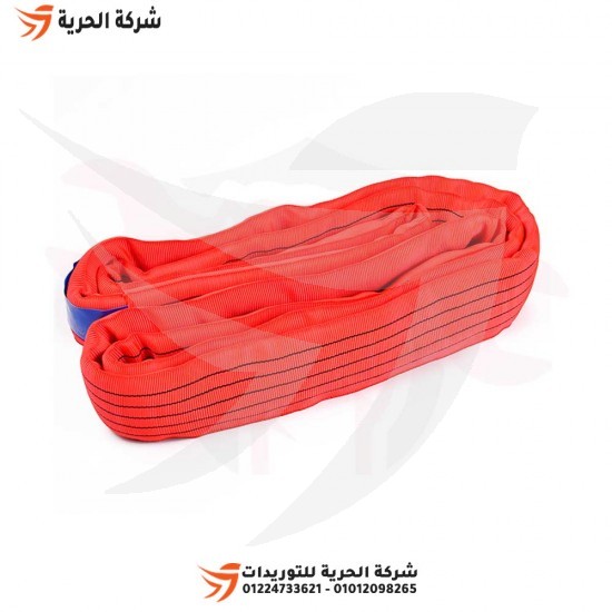 Погрузочный трос круглый, 10 дюймов, длина 20 метров, нагрузка 10 тонн, красный DELTAPLUS Emirati
