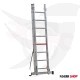 Aluminum scaffolding, height 2.50 meters, weight 66 kg, Turkish GAGSAN