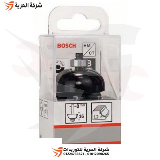 BOSCH router bit for grooved circular grooves, 8 mm long, 58 mm long