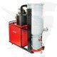 Dust and liquid suction vacuum cleaner, 285 liters, 7.5 HP, on a Turkish HAZAN trolley, model MAMUT 705