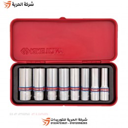 طقم لقم رباط 3/8 بوصة طويلة 8 قطع بالبوصة KINGTONY تايواني