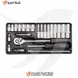 طقم لقم رباط 1/4 بوصة 23 قطعة YATO بولندي