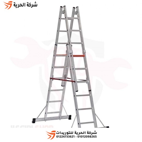 Double ladder with support, height 1.88 meters, 6 steps, Turkish GAGSAN