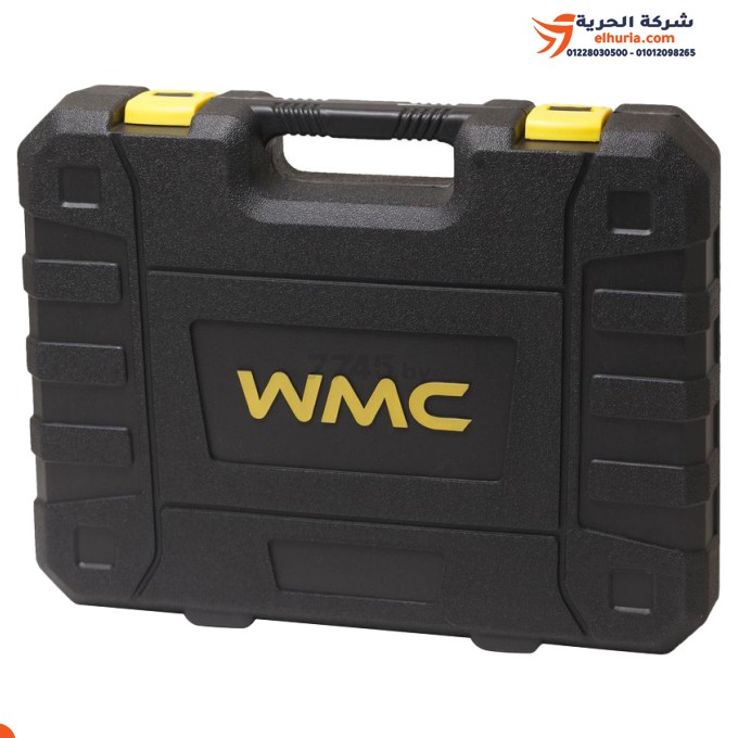 طقم عدة + مفك بطارية 4 فولت 110 قطعة WMC TOOLS موديل 20110 – الأداة المثالية لكل المشاريع!