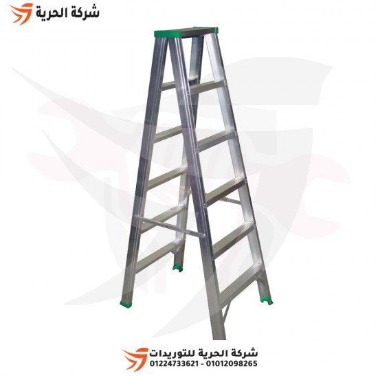 Double ladder, 1.50 meter wide staircase, 6 steps, PENGUIN UAE
