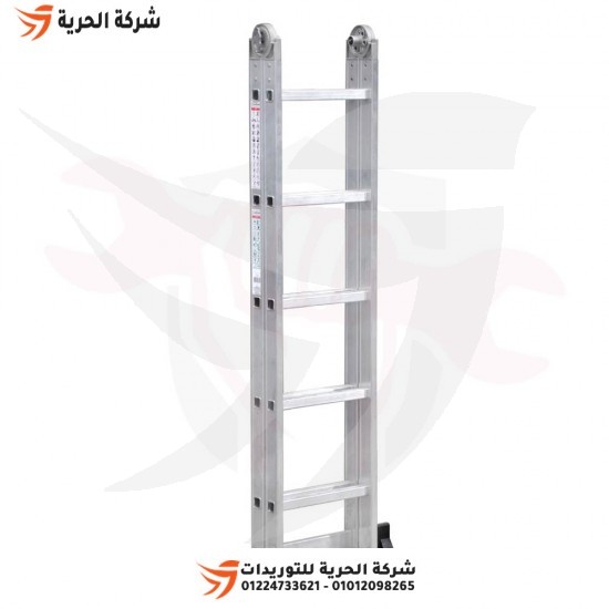 Ladder with two links, single or double, height 3.16 meters, 5 steps, Turkish GAGSAN