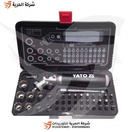طقم مفك سيستيم زاوية لقم وسنون 42 قطعة YATO بولندي موديل YT-2806