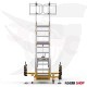 Scala con piattaforma in alluminio, altezze multiple fino a 3,10 metri, turca GAGSAN