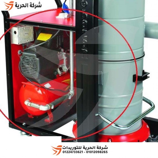 Toz ve sıvı emmeli elektrikli süpürge, 140 litre, 5 HP, Türk HAZAN arabasında, model AMSTERDAM 733
