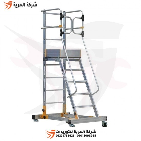 Pyramid ladder on wheels, height 1.50 meters, weight 43 kg, Turkish GAGSAN