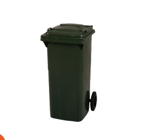صندوق قمامة بالغطاء بدون دواسة سعة 120 لتر ألوان متعددة صناعة تركي