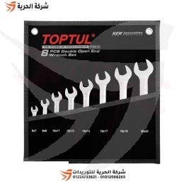 طقم مفاتيح بلدي بلدي 8 قطع TOPTUL تايواني جراب بلاستيك