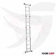 Three-position ladder, single or double, or scaffolding, 3.61 meters, 12 steps, Turkish GAGSAN