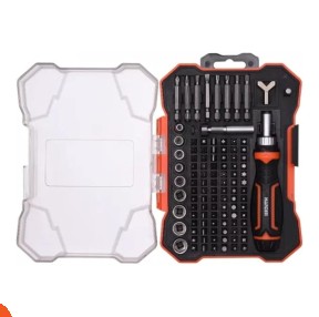 طقم مفك سيستيم 105 بسنون+لقم 105 قطعه ماركة HARDEN