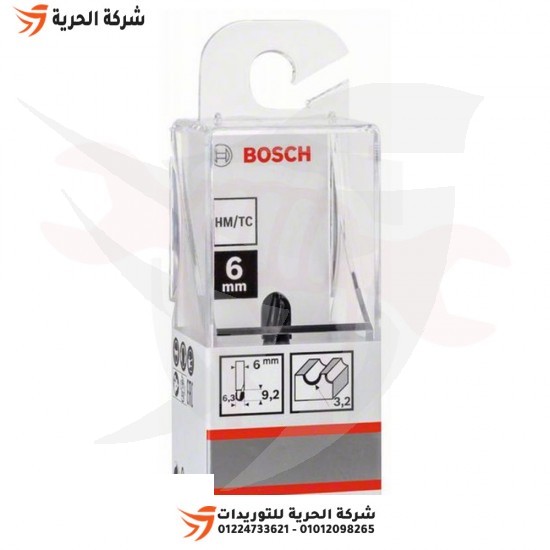 BOSCH Router Bits for Grooving Circular Holes 6mm Length 6.35 x 40mm