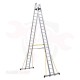 Double ladder with platform on both sides, height 6.03 meters, 19 steps, Turkish GAGSAN