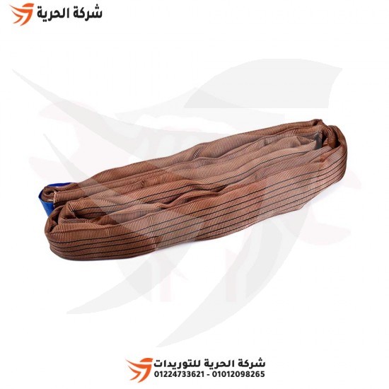 Round load wire, 6 inches, length 12 meters, load 6 tons, brown, Emirati DELTAPLUS