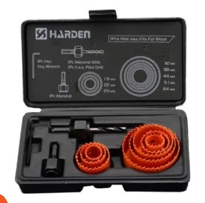 طقم بنطة منشارية 11 قطعة من 19-64 مم ماركة HARDEN