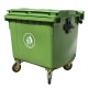 Plastic garbage container with a capacity of 1100 liters