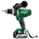 Drill driver for disassembling and connecting the right and left two-speed battery, Hi Koki DS18DSDL - size 18 volts, 46 Newton meters, 5 amps