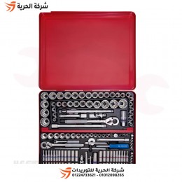 طقم لقم رباط 135 قطعة قصير + طويل || ملي + بوصة KINGTONY تايواني