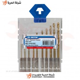 طقم بنط كعب مسدس تيتانيوم 10 قطع KINGTONY تايواني