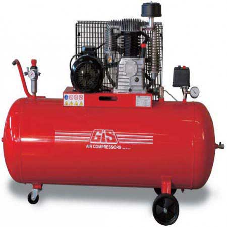 Air compressor 300 liters, 3 HP, Italian STANLEY, model B 395/10/270