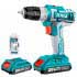 Impact drill, 20 volts, extra battery, 47 pieces