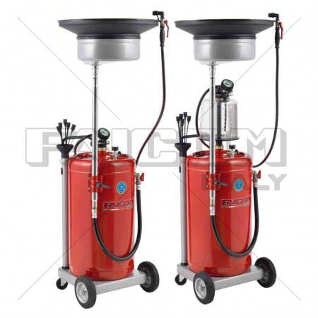 Oil suction machine with funnel without Italian indicator 90 liter tank Faicom 1043