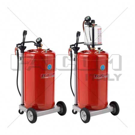 Oil suction machine with a mobile funnel complete with an Italian tank 90 liters Faicom ZRAV90PAN