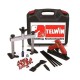 Wax gun for tightening the sheet metal + inclusions + TELWIN Glue Puller Kit in Carry Case