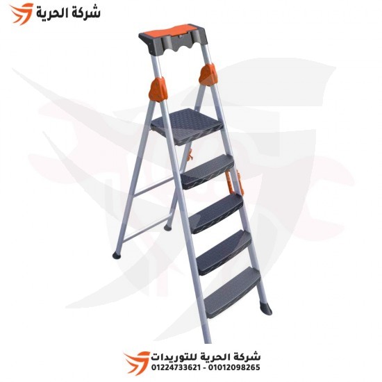 Double ladder with standing platform 1.60 m 4 step EUROSTEP