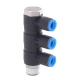 Indian Janatex 3-way 1/4 6mm mobile connector